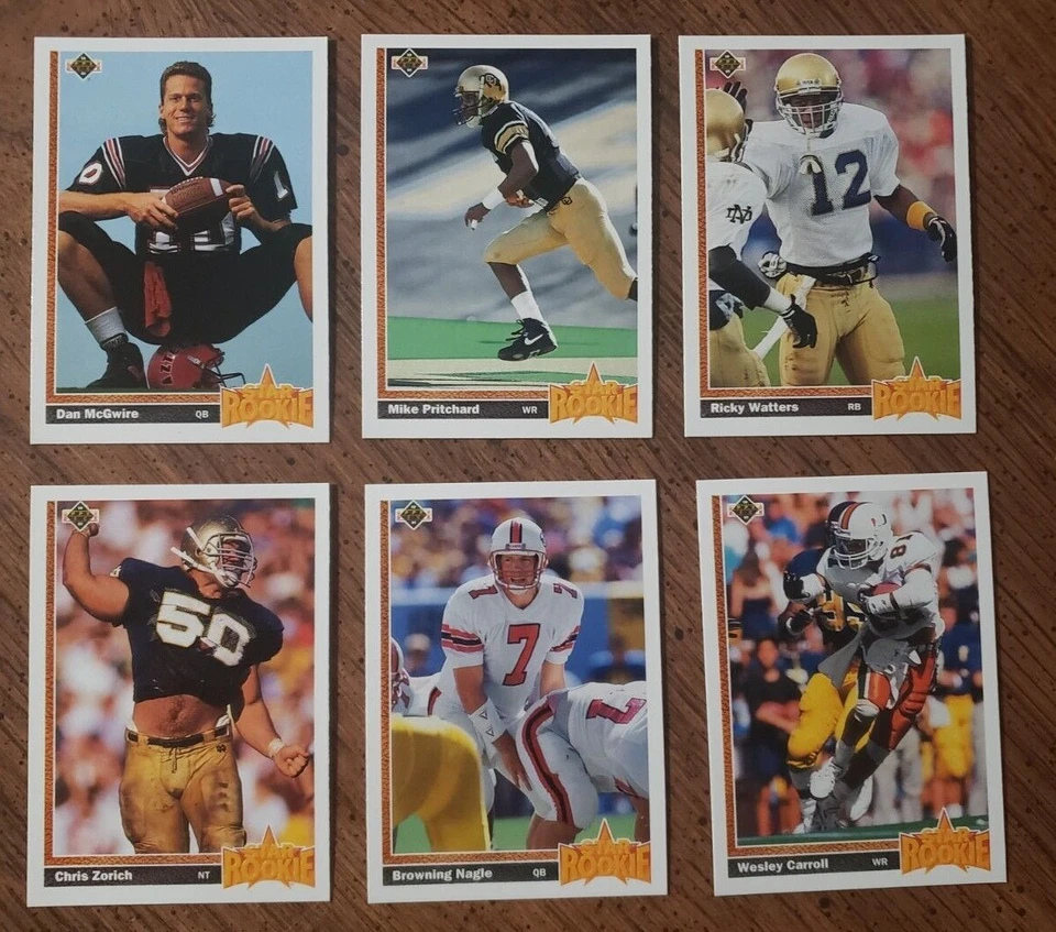 1991 UPPER DECK FOOTBALL YOU PICK NMMT #1 - #200 ****FREESHIPPING**** - Image 2 of 4
