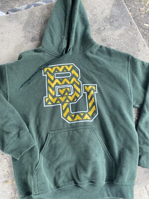 Baylor University Green Hoodie Size Tag Says Medium But It Runs  Small