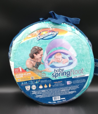 #ad Swimways Infant Baby Spring Water Pool Floats 9 24 Months Built In Valve NEW