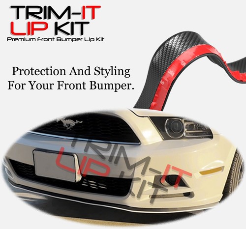 TRIM-IT Lip Kit Universal Fit Bumper Lip Spoiler Body Kit Carbon Fiber Chevrolet - Picture 7 of 12