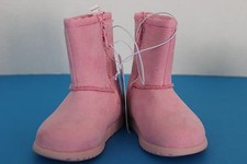 Genuine Kids by OshKosh Infant Baby PINK Zip Up Fleece Lined Winter BOOTS Size 2