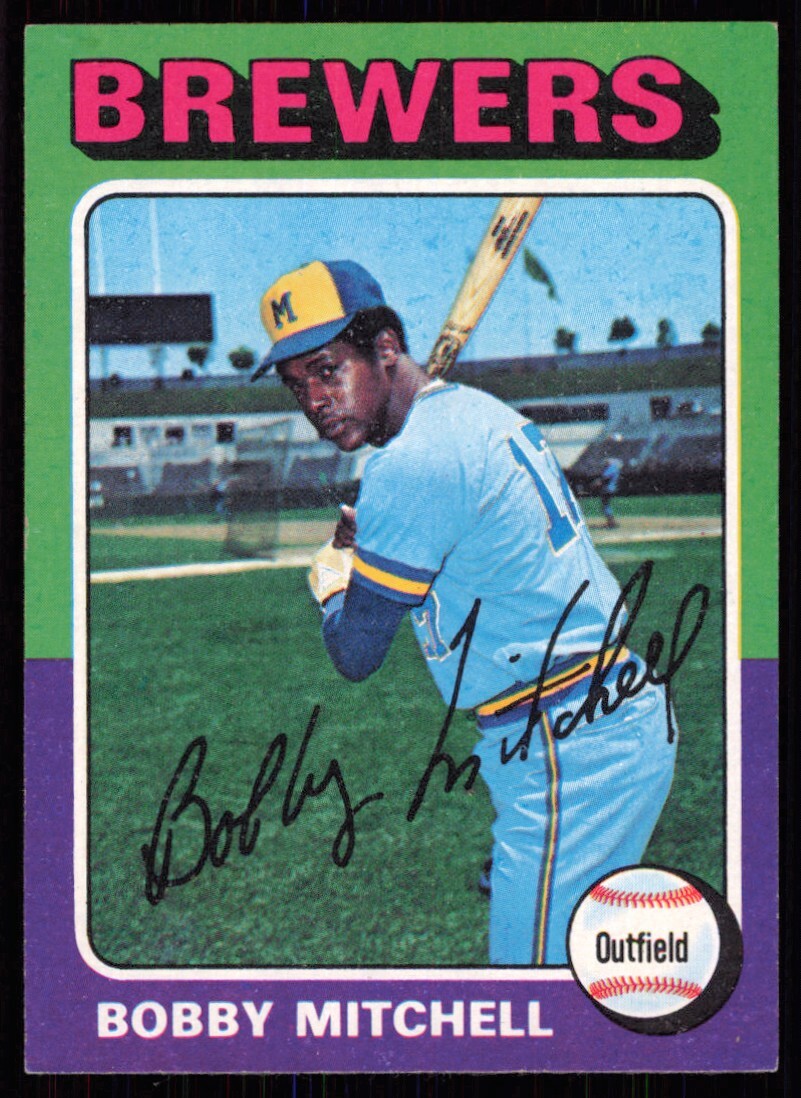 1975 Topps Bobby Mitchell Milwaukee Brewers #468