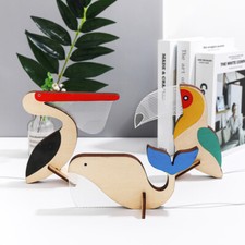 Animals LED Night Light Wood Acrylic Table USB Lights Decorate For Children Baby