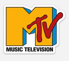 MTV Vinyl HOLOGRAPHIC STICKER - Vintage Music Television Logo MTV Vinyl HOLOGRAPHIC STICKER - Vintage Music Television Logo