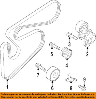 Bad Serpentine Belt Cost To Replace Belt In Car MITSUBISHI OEM 14 - Main Image