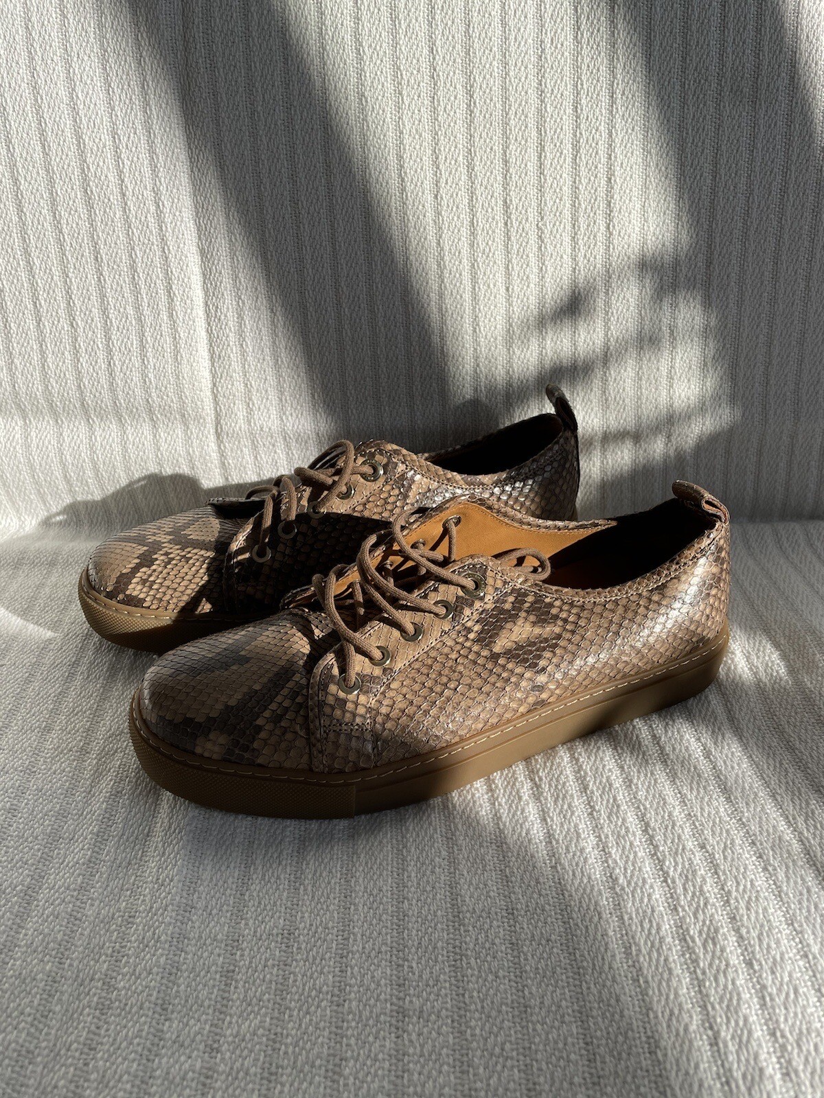 Ralph Lauren Collection - Taupe Python Sneakers 3… - image 2