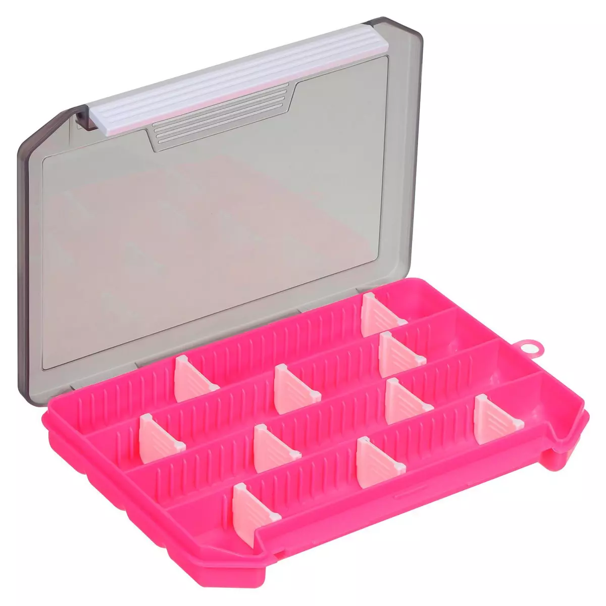 Uxcell Waterproof Fishing Lure Box, Fish Tackle Accessory Storage Container, Pink