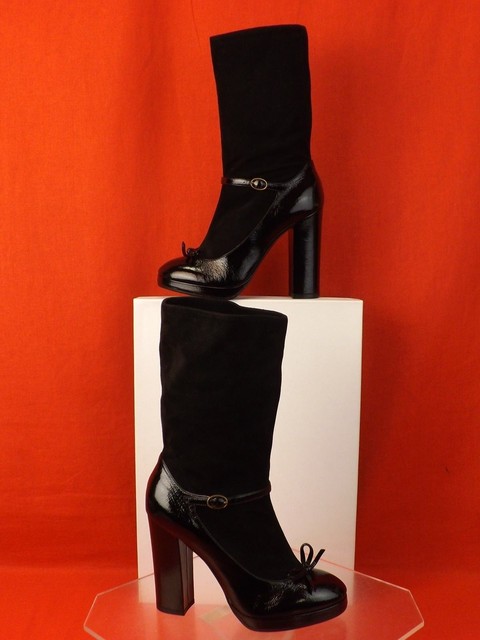 marc jacobs patent leather ankle boots
