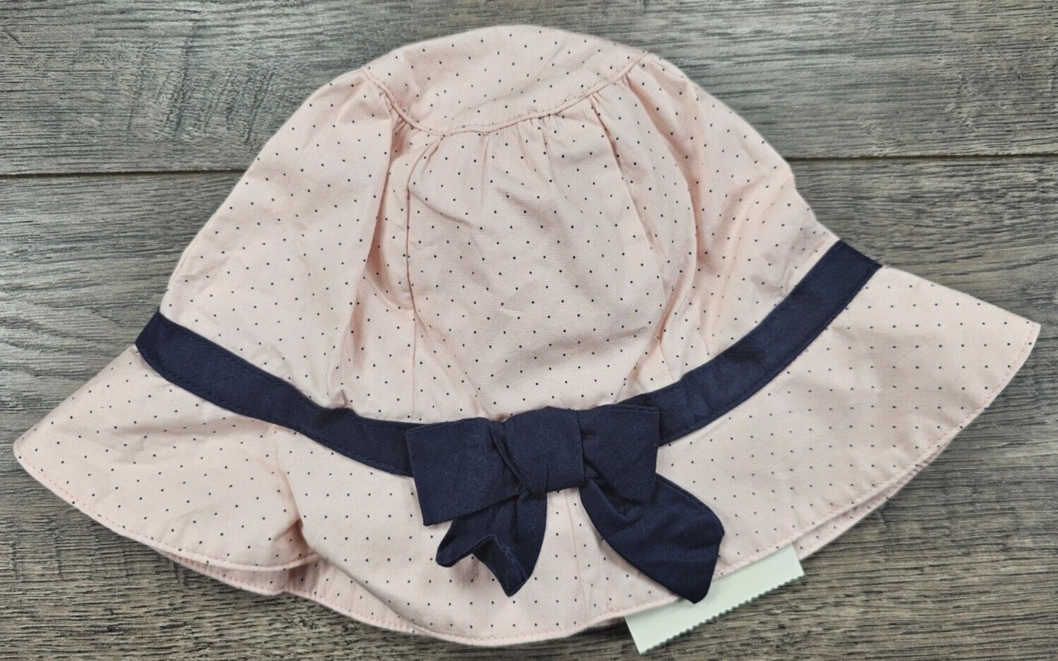 Baby Girl Clothes New Janie & Jack 12-18 Month Pink Blue Polka Dot Sun Hat
