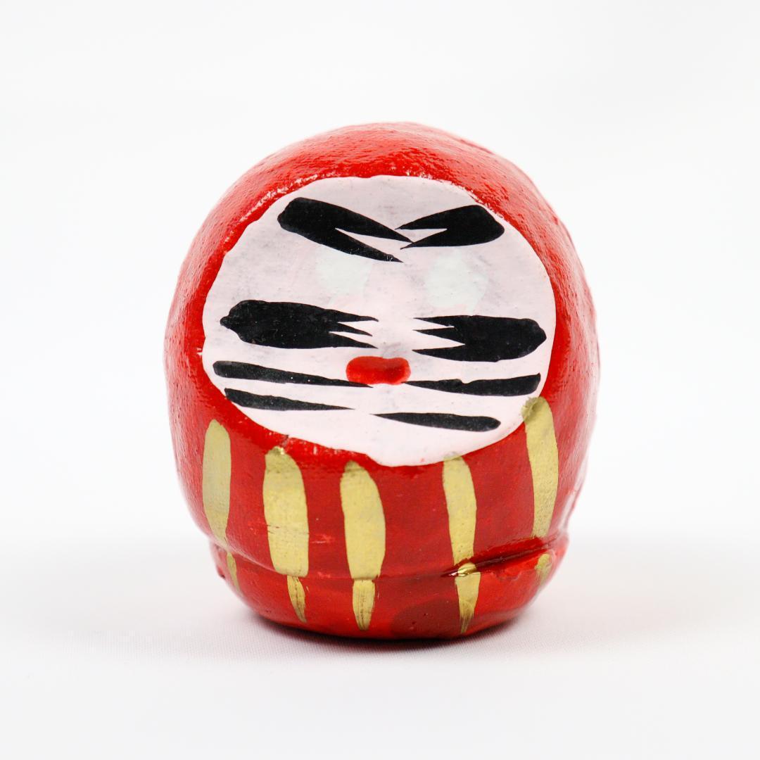 Figura Mini Daruma 6cm Tamaño Mano Palma Coleccionable Nueva