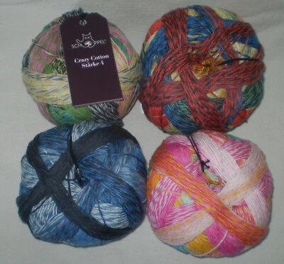 (139,5€/kg) 100gr Zauberball CRAZY COTTON Stärke 4 Schoppel Baumwolle Farbverl - Bild 1 von 4