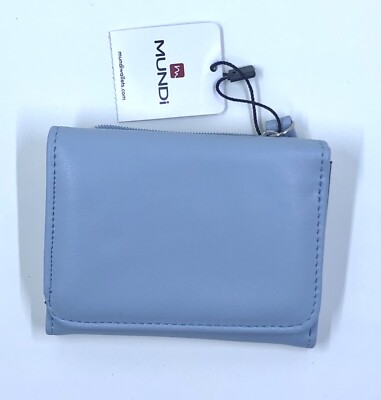 Mundi RFID Identity Protection Lining fold Wallet, Aqua Blue, SafeKeeper