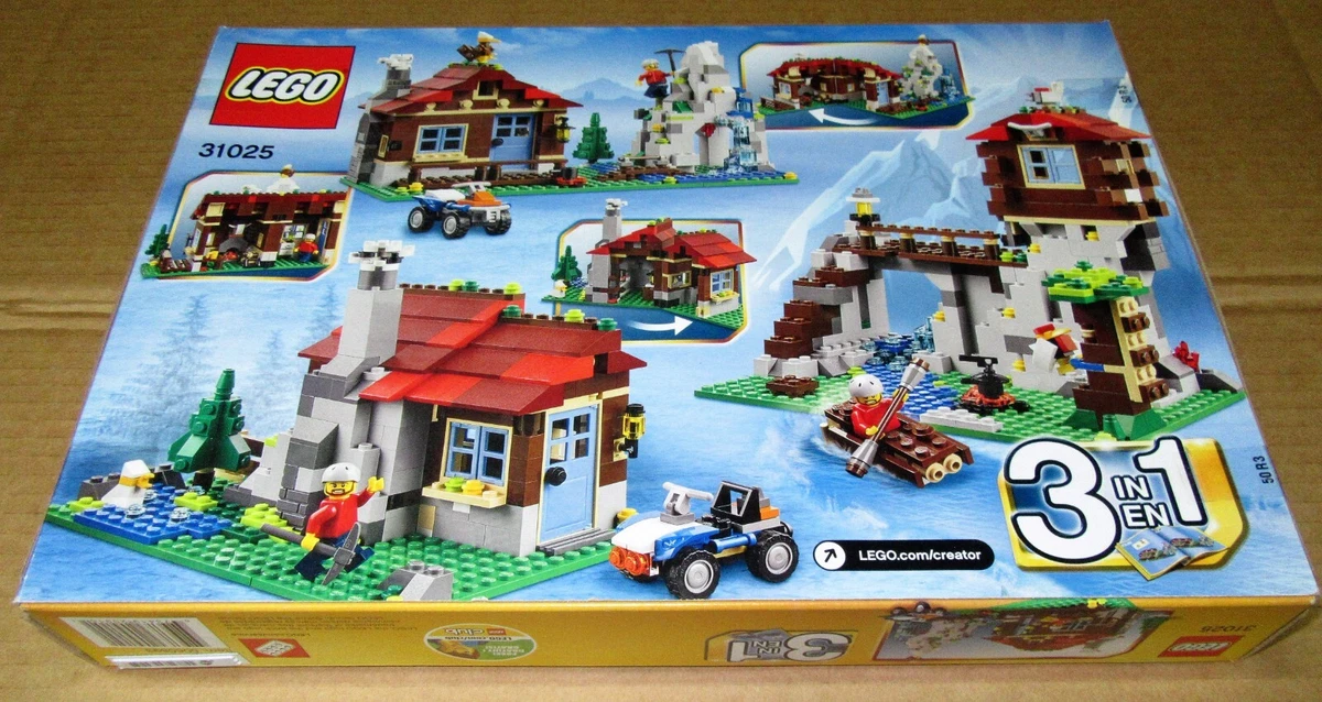 Lego CREATOR 31025 MOUNTAIN HUT NISB Retired IN ROCK CABIN Eagle  Quad eBay