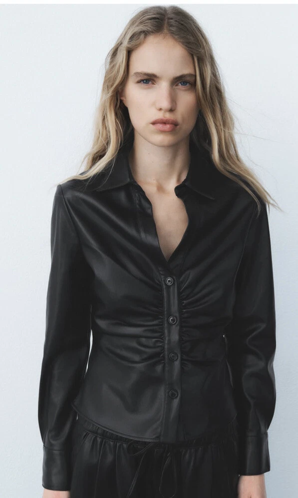Camisa cuero zara hotsell