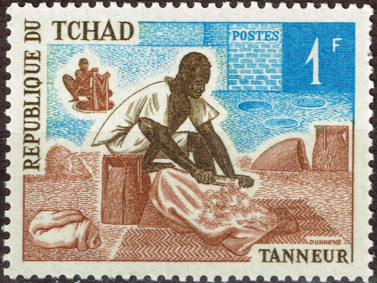 Tchad Ethnicities Culture stamp 1972 MNH