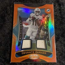 2021 Panini Certified - Gamers Mirror Orange #11 Devante Parker GAME WORN