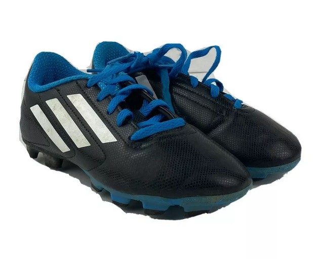 Adidas Black/ Blue Soccer Cleats Boys Size 1 eBay