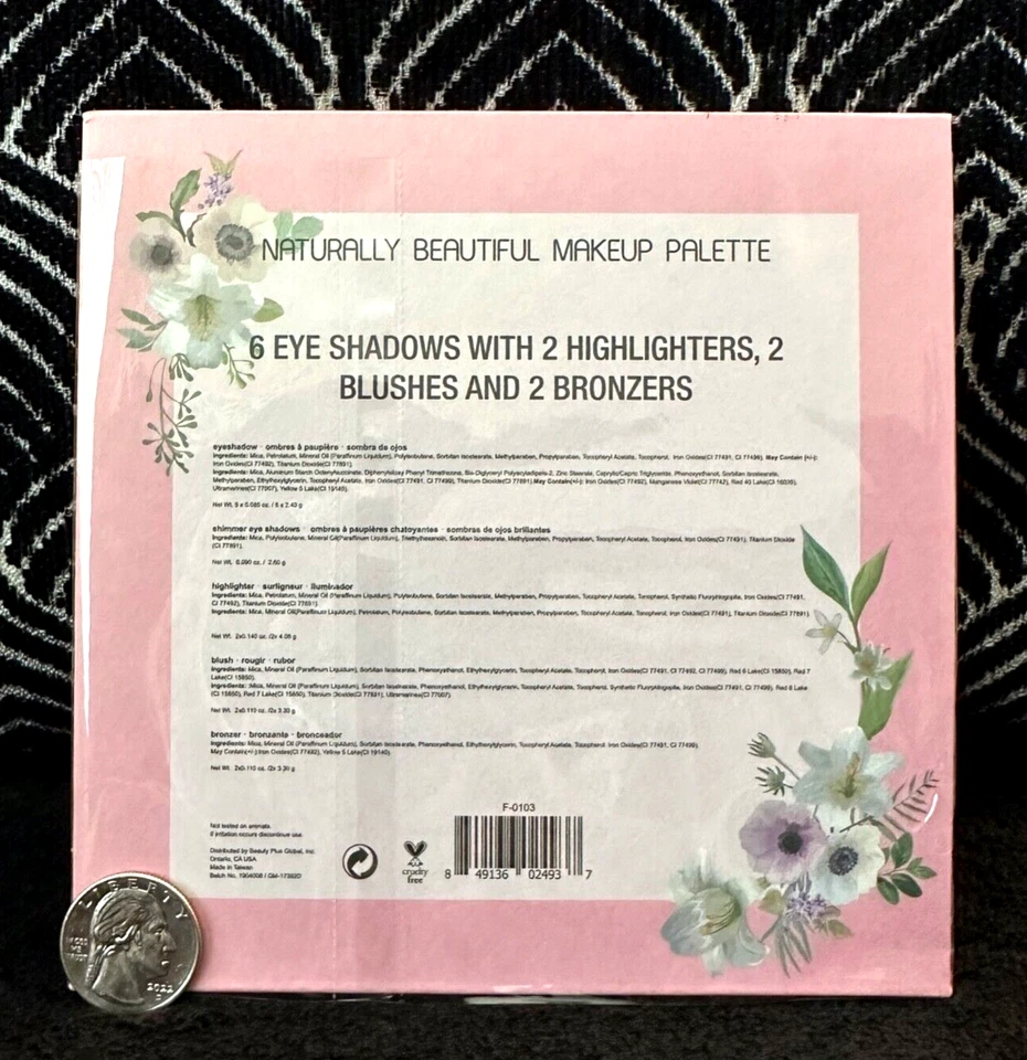 CITY COLOR PRETTY MAKEUP PALETTE 6 EYESHADOW 2 HIGHLIGHTER 2 BLUSH 2 BRONZER - Image 4 of 4