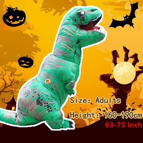 T-Rex Costume Gonfiabile Festa Cosplay Halloween Abiti Blow Up Per Adulti - Foto 2 di 7