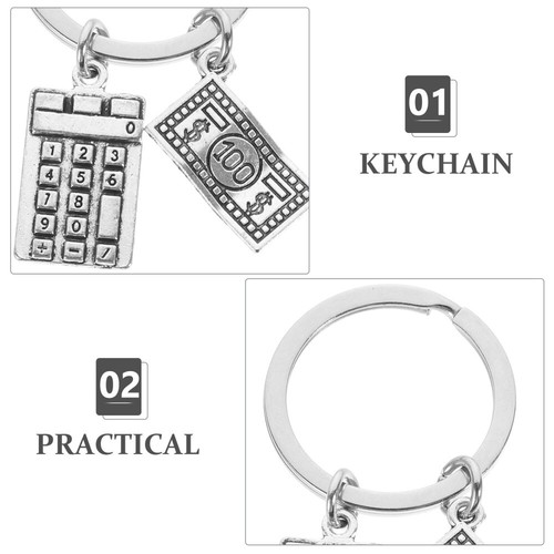 Calculator vente en gros Keychain Hanging Bag Charms Mens Keyrings & Keychains