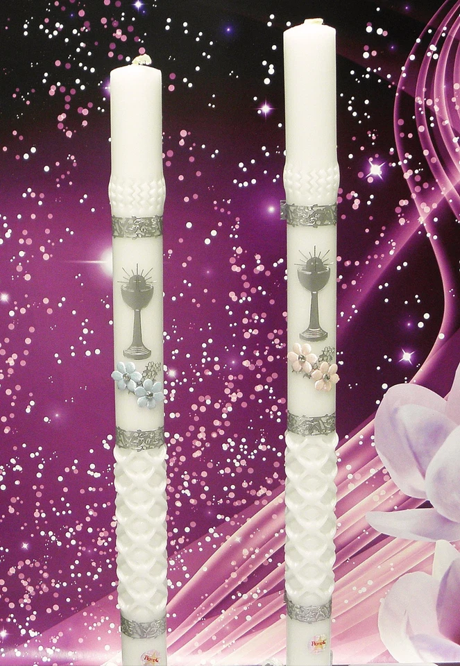 PROMEX Kommunion Taufe Kommunionkerze Taufkerze Beschriftung Tropfschutz KW-PRO-002S