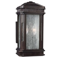 AußEnleuchte Wandlampe Stahl Vergoldete Bronze H 35,9 Cm E14 1 Flammig Laterne