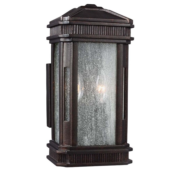 AußEnleuchte Wandlampe Stahl Vergoldete Bronze H 35,9 Cm E14 1 Flammig Laterne-image