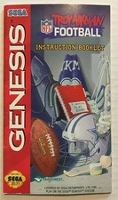 Troy Aikman NFL Football Sega Genesis Instruction Manual Booklet ONLY, NO GAME
