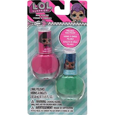 LOL 2pk Nail Polish on Card - Water-Based, Not for Children Under 3 Years