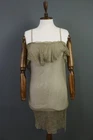 Romeo Gigli Brown Silk Bodycon Lightweight Shirt Dress Size S