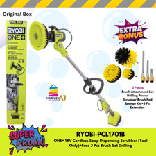 RYOBI  18V Cordless Soap Dispensing Scrubber (Tool Only)+Free Brush attachment