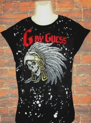 guess skull t shirt