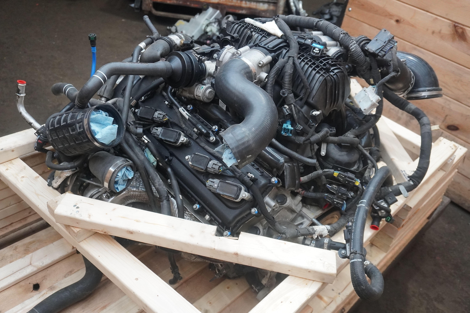 Engine Motor McLaren 570S 3.8L Twin Turbo V8 M838T Complete Dropout Assembly