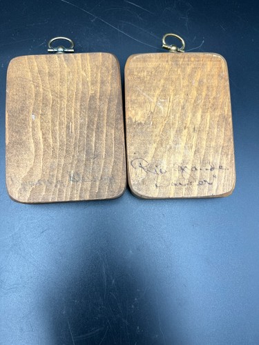 Vintage Ted De Grazia Laminated Print on Wood Decapage Plaque Heavenly Blessings - Picture 2 of 4