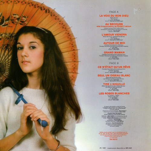 Céline Dion La Voix Du Bon Dieu (1983) Saisons ‎ SNS 70000 vinyl