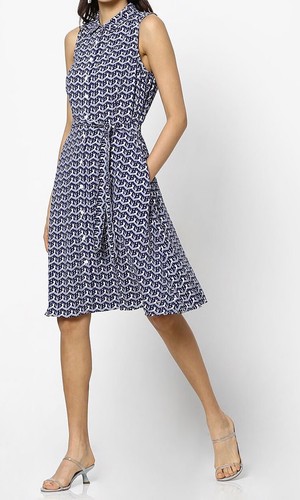 Tommy Hilfiger Signature Sleeveless Shirt Dress Size Large NEW!!!