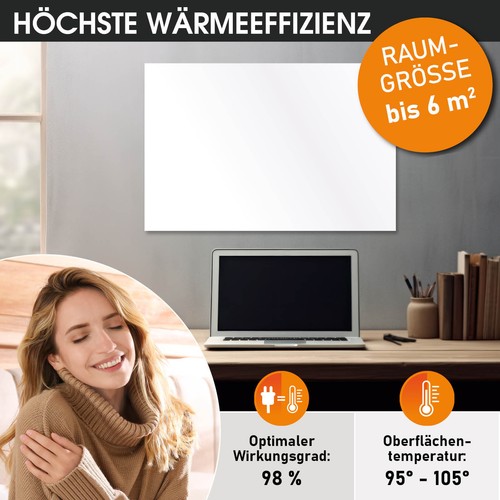 BRAST Infrarotheizung Hybrid  2in1 Wandheizung Elektroheizung hoher Wirkungsgrad - Picture 5 of 18