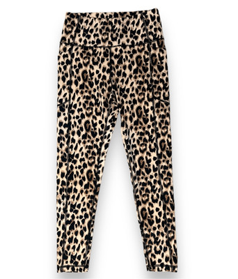 Victorias Secret Size 8 Leopard Moisture Wicking 4-Way Stretch Leggings Activewe