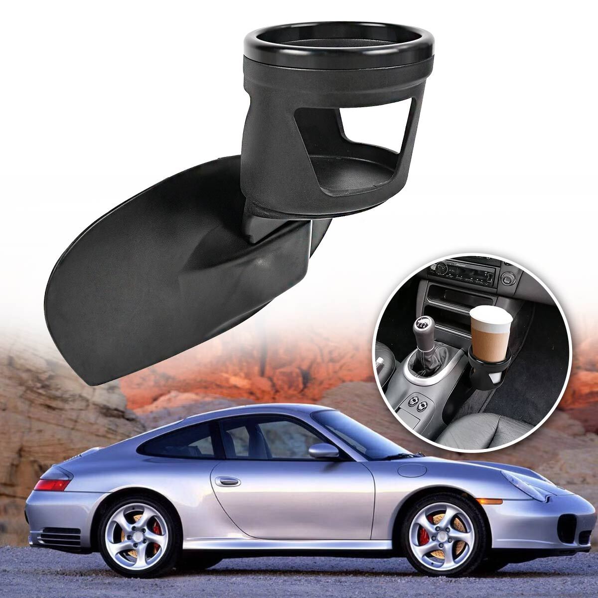 Center Console Drink Cup Holder Box For Porsche 911 996 for