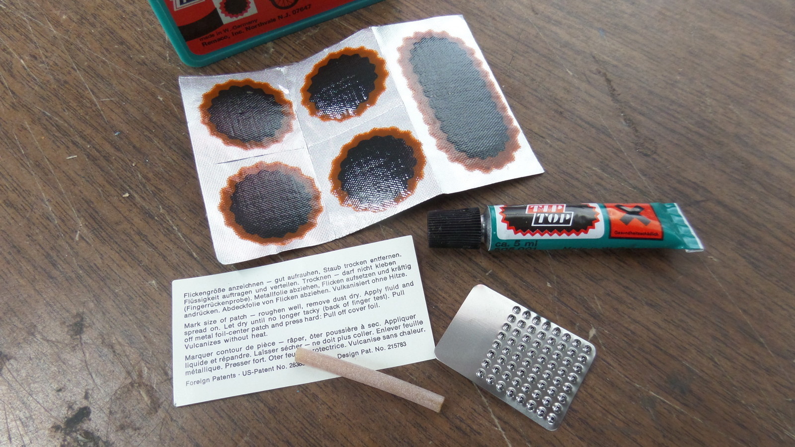 Vintage Rema Remaco Tip Top Bike Bicycle Inner Tube Patch Repair Kit No