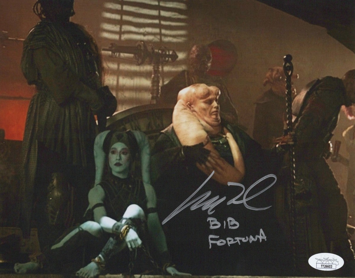 Star Wars- The Mandalorian- Matthew Wood signed Bib Fortuna 8x10