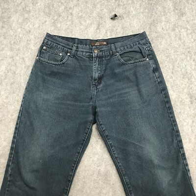 Basics by AIS Jeans Mens Size 36 x 30 Dark Wash Straight Leg Full Rise Stretch