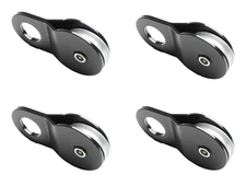 (4) 16000lbs 8TON Black Recovery Winch Pulley Snatch Block off road ATV UTV SUV