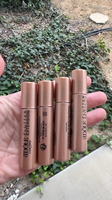 4 x Lancome Lash Idole Flutter Extension Mascara Deluxe Sample, True Black 2ml*4