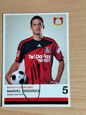 Manuel Friedrich Bayer 04 Lverkusen Autograph Card Original Signed #S20816