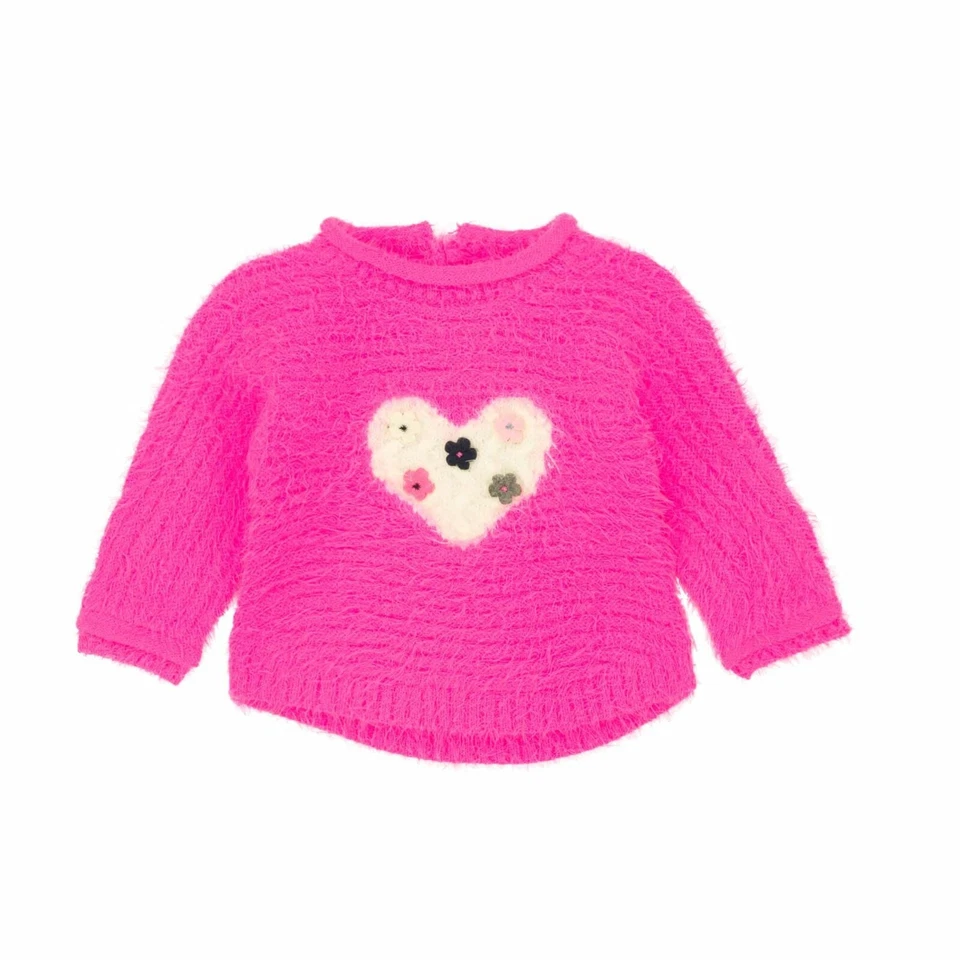 Suéter Deux Par Deux Niñas Rosa Corazón Foto 3 de 4
