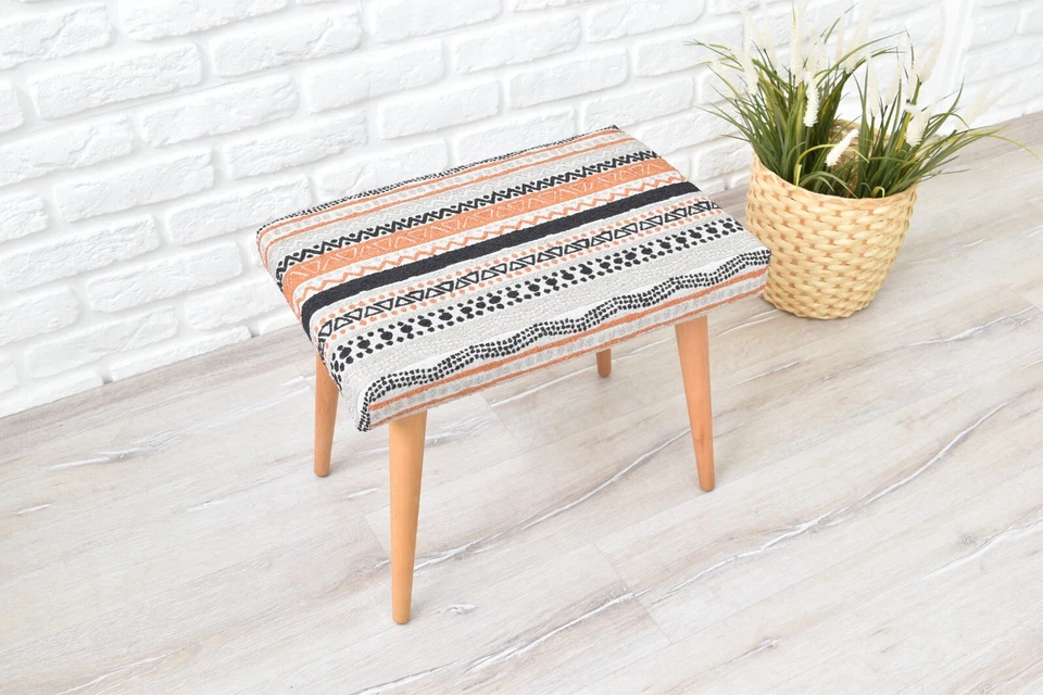 Handmade Wooden Stool - Modern Versatile Design - Durable Craftsmanship - Bench - Image 2 of 4