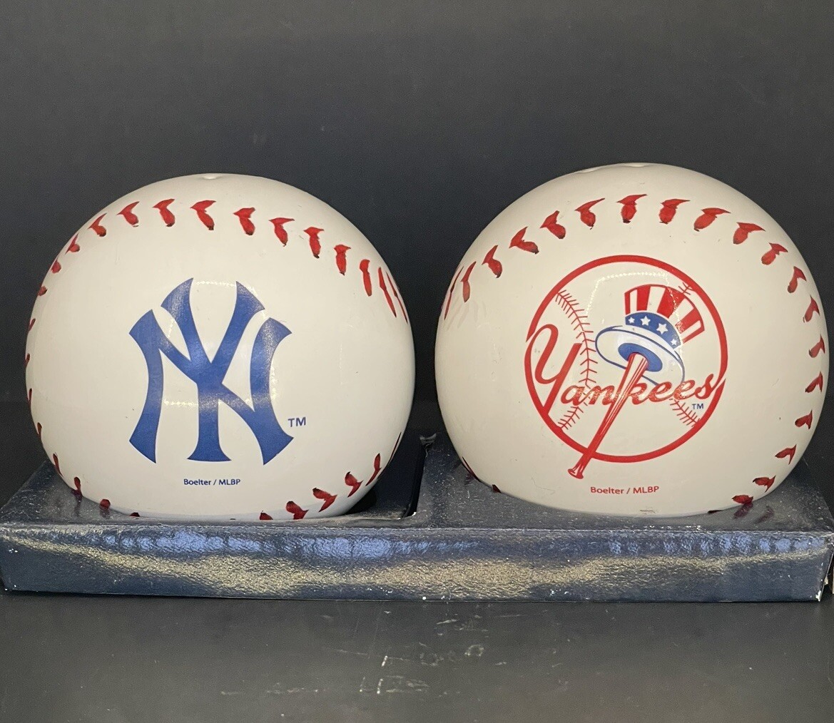 New York Yankees Baseball Salt & Pepper Shaker eBay