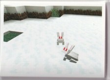 Pegatina del tesoro Panini Minecraft 2021 n.º 18 Explora biomas nevados