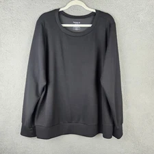 Torrid Active Top Women's Plus Size 3 Black Stretchy Long Sleeve Spandex-Blend